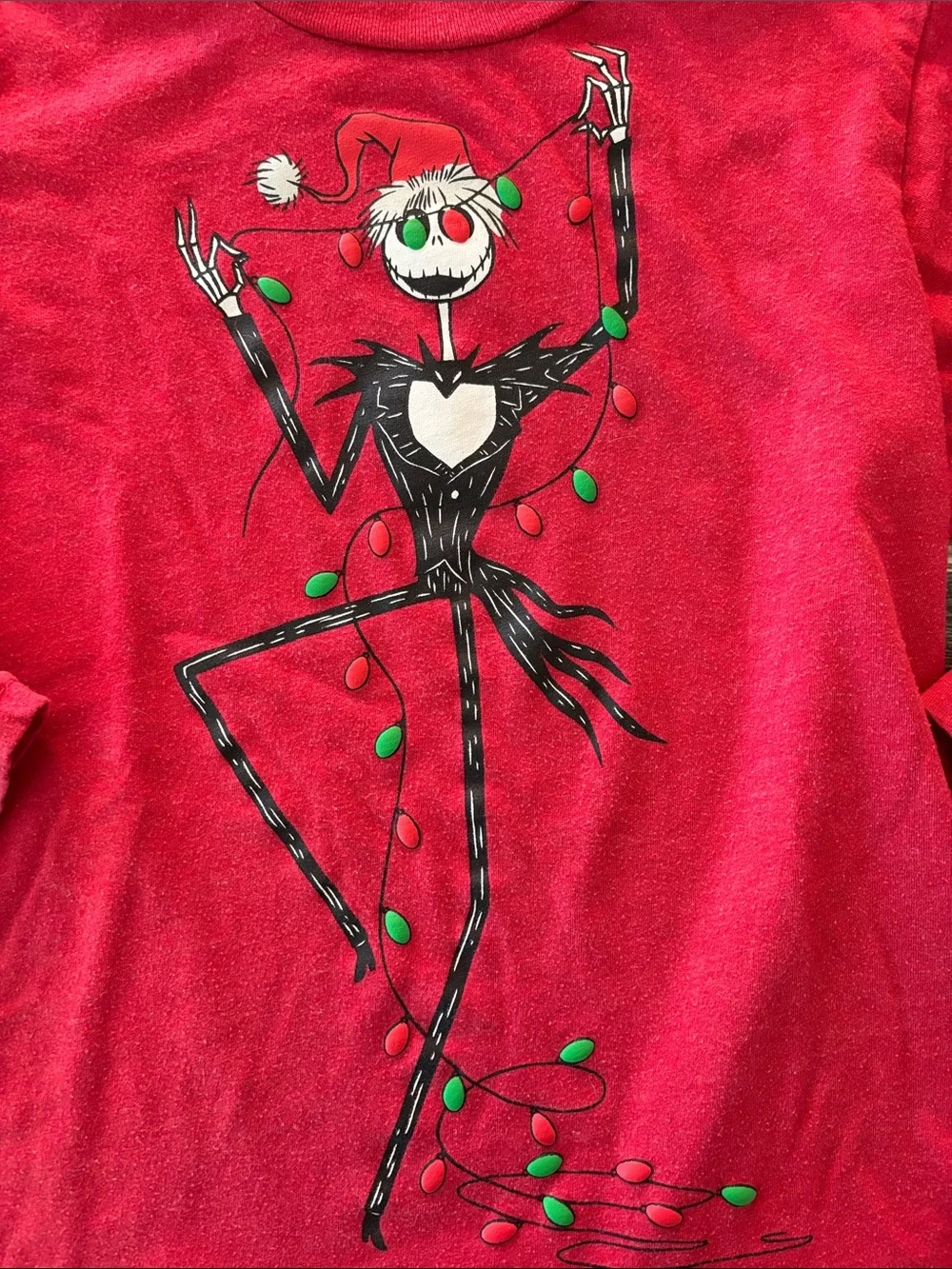 Nightmare Before Christmas Jack Skellington Santa long sleeve shirt